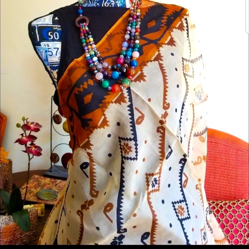 Beautiful printed muslin sharee Boutique collection